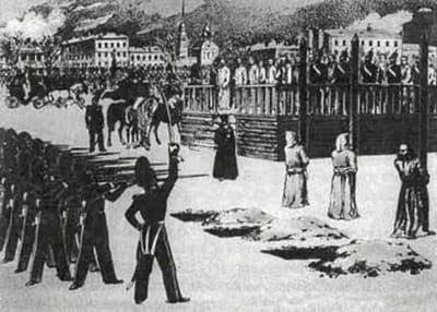 Skenavrättning i Ryssland 1849