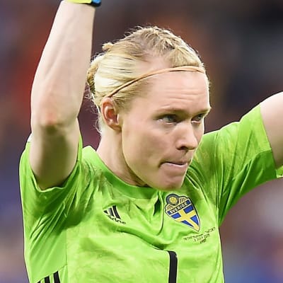 Sveriges Hedvig Lindahl under VM 2019.