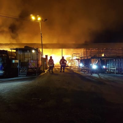 Stor brand i Rosendal i Vanda den 27 mars 2017.