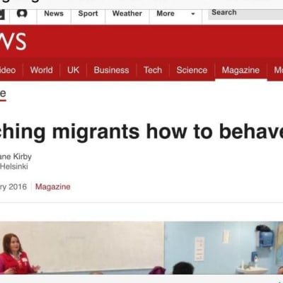 BBC:s artikel om kurser i jämställdhet.