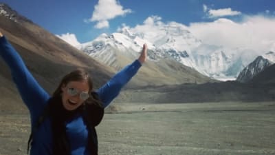 Magdalena Lindroos vid Mount Everest2