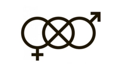 Icke-binär symbol.
