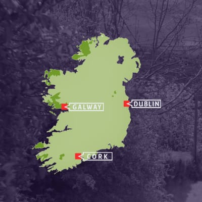 De flesta av Irlands iriskspråkiga områden ligger vid västkusten.