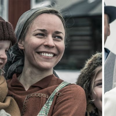 porträtt med Paula Vesala ja Marketta Tikkanen från inspelningen av Okänd soldat.