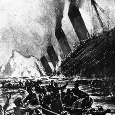 Titanic går under