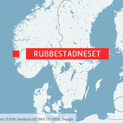 Karta som visar Rubbestadneset i Norge
