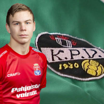 Adam Vidjeskog och KPV:s logo.