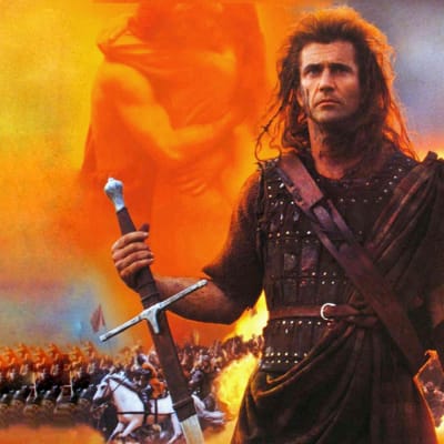 Mel Gibson som William Wallace i filmen Braveheart.