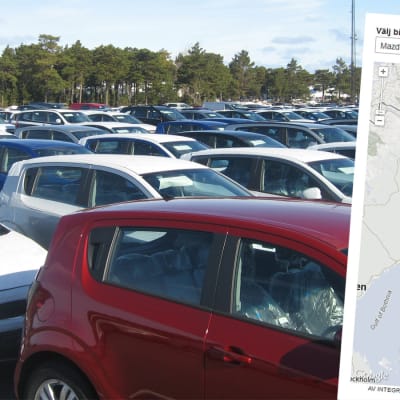 Karta över var olika bilmärken är populära
