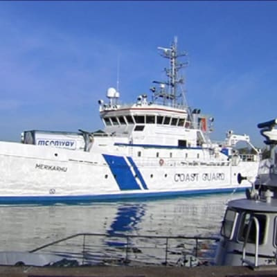 Det finländska bevakningsfartyget Merikarhu ska delta i gränsbevakningsoperationen Poseidon i Egeiska havet