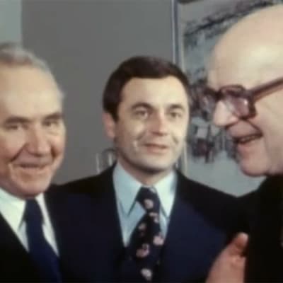 Urho Kekkonen och Alexej Kosygin samtalar, 1977