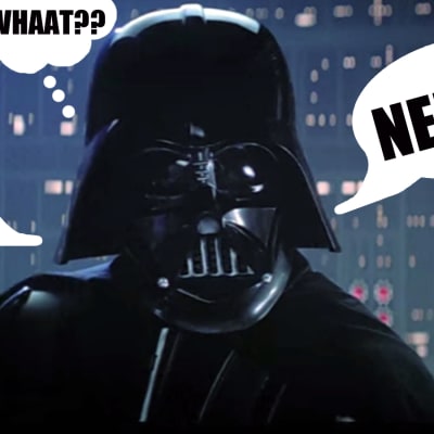 Photoshoppad bild på Darth Vader, X3M