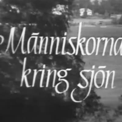 Människorna kring sjön.