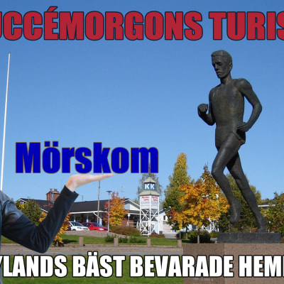 Lasse Viréns staty i Mörskom, Succémorgons tursitbyrå