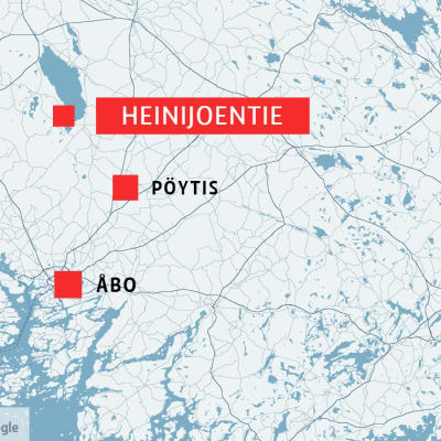 Karta visar Heinijoentie.
