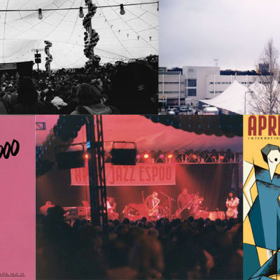 Kollage av bilder från April Jazz