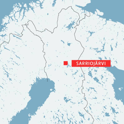 Sarriojärvi i Lappland