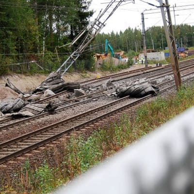 Olycka vid stambanan i Riihimäki 29.8.2916