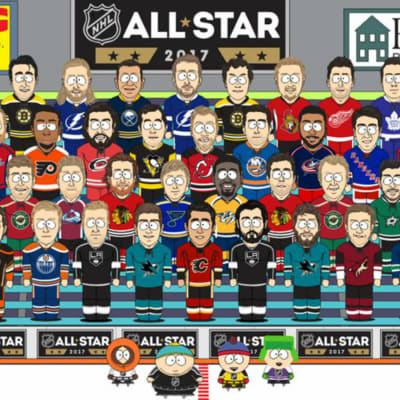 Teknad bild på NHLspelare
