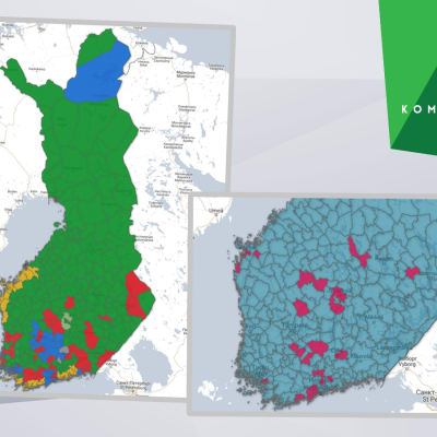 Kartor över valresultatet i kommunalvalet 2017