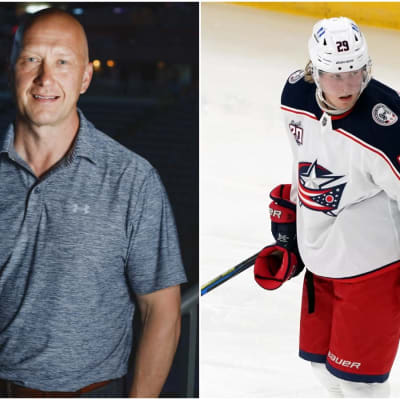 Jarmo Kekäläinen är klubbchef och Patrik Laine stjärnspelare i Columbus.