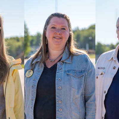 Tre personer i Raseborg som ställer upp i kommunalvalet 2021: Cynthia Moed-Ring, Pia Nygård och Börje Mattsson.