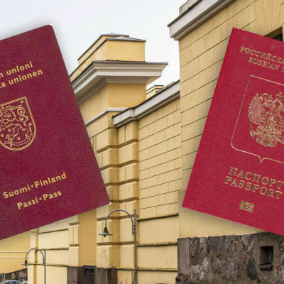 Bild av ryskt och finskt pass.