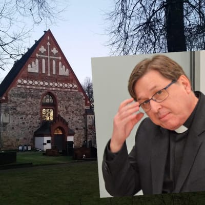 Helsinge kyrka Sankt Lars och kyrkoherde Martin Fagerudd.