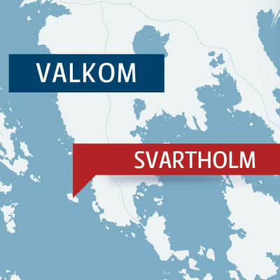 Karta över Svartholm och Valkom