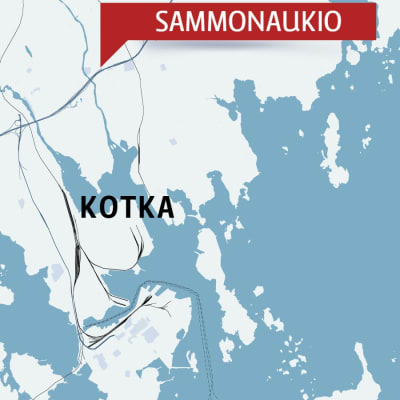 Karta som visar Sammonaukio i Kotka