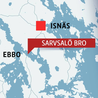 Karta över Isnäs, Ebbo och Sarvsalö