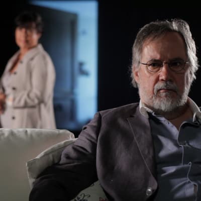 Kansallisteatteri: Patriarkka. Kuvassa Kirsti Wallasvaara ja Raimo Grönberg.