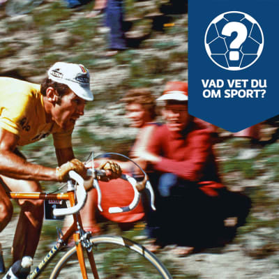Eddy Merckx åker på Tour de France på 1970-talet.