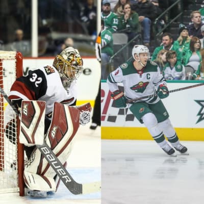 Antti Raanta, Mikko Koivu och Julius Honka.