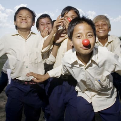 Nepalilaisia koululaisia