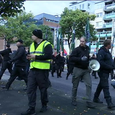 Nazistisk demonstration i Göteborg 17.9.2017