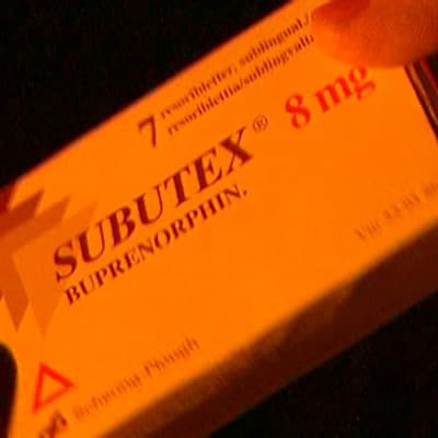 Subutex-lääkepakkaus (2002).