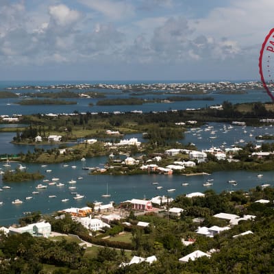 Vi från Gibbs Hill Lighthouse på Bermuda 