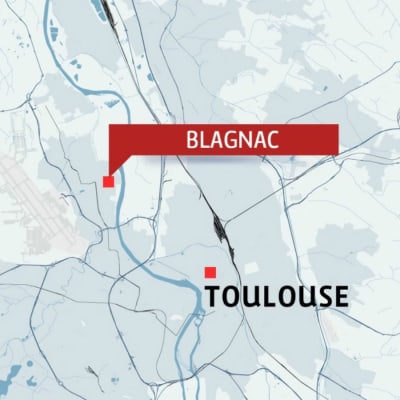 Karta över Toulouse.