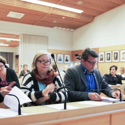 Kittilän kunnanvaltuuston kokous lokakuussa vuonna 2017