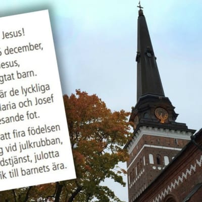 Kyrkan i Västerås annonserar om Jesus med beteckningen "hen"