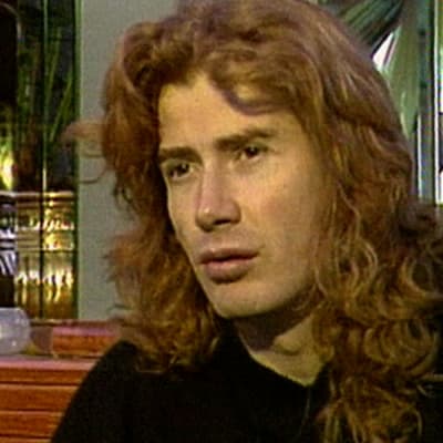 Megadethin Dave Mustaine haastattelussa vuonna 1995