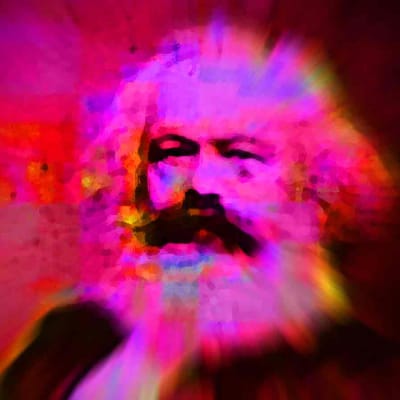 Karl Marx, käsitelty kuva