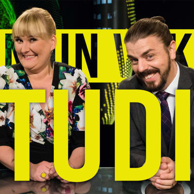 Noin viikon studion ankkurit Eeva Vekki ja Anders Helenius.