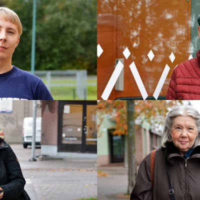 Ett collage med fyra bilder med personporträtt av Sandra Hellman, Andreas Isaksson, Bo-Erik Wessman och Madeleine Wessman.