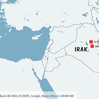 Karta över Irak