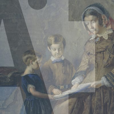 The Reading Lesson, 1855 by John Dawson Watson