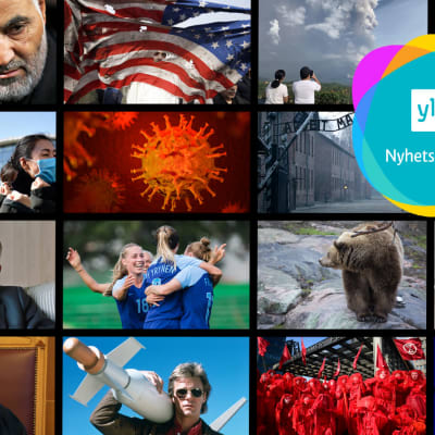 Bilder från Svenska Yle Nyhetsskolans nyhetsquiz från året 2020
