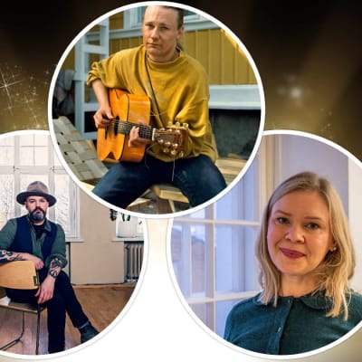 Edu Kettunen, Frank A Unger och Hanna Lundström i ett bildcollage.