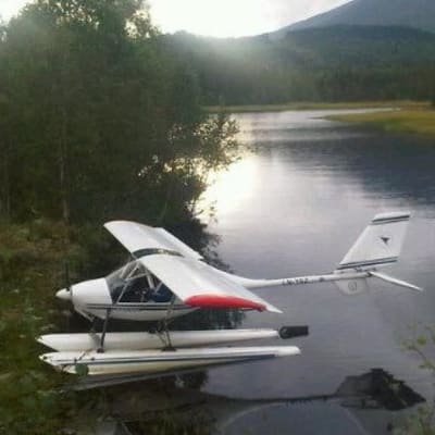 Ett lätt flygplan som störtade i nord-Norge i augusti 2018.